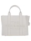 Marc Jacobs Grainy Leather Small Tote Bag In Silver
