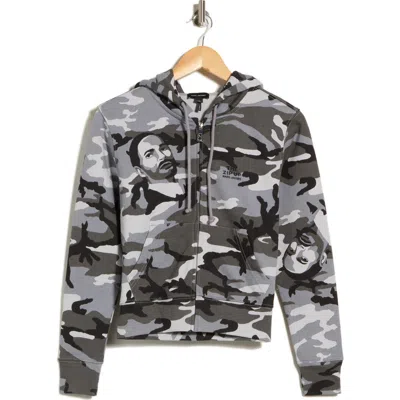 Marc Jacobs Graphic Camo Full Zip Hoodie In Multi