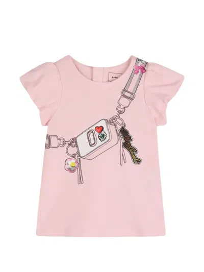 Marc Jacobs Kids' Graphic Dress In Pink