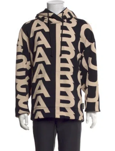 Pre-owned Marc Jacobs Graphic Print Crew Neck Hoodie In Neutrals