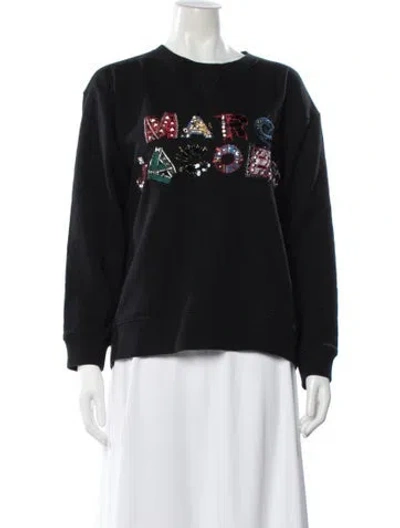 Pre-owned Marc Jacobs Graphic Print Crew Neck Sweatshirt In Multi