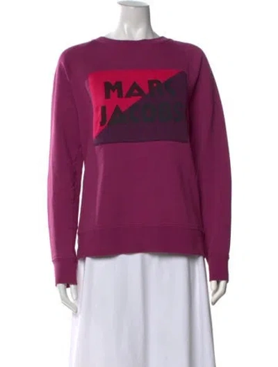 Pre-owned Marc Jacobs Graphic Print Crew Neck Sweatshirt In Multi