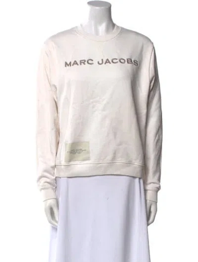 Pre-owned Marc Jacobs Graphic Print Crew Neck Sweatshirt In Neutral