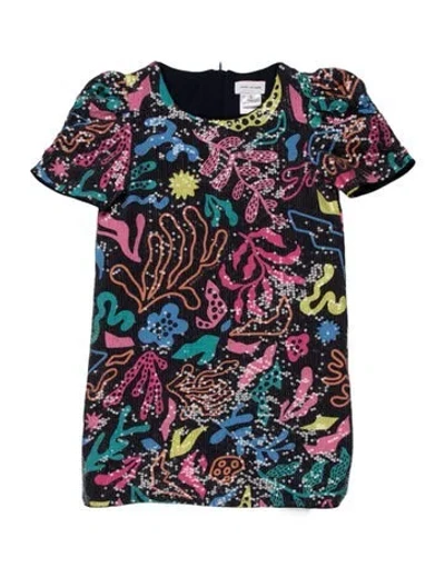 Pre-owned Marc Jacobs Graphic Print Crew Neck Top In Blue