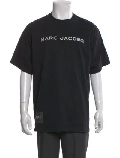 Pre-owned Marc Jacobs Graphic Print Crew Neck T-shirt In Black