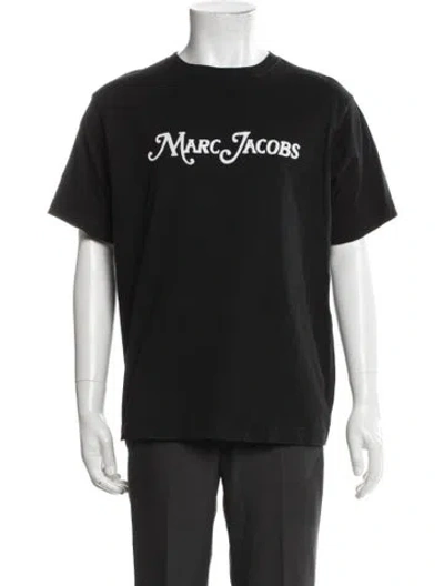 Pre-owned Marc Jacobs Graphic Print Crew Neck T-shirt In Black