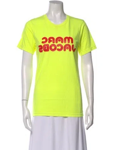 Pre-owned Marc Jacobs Graphic Print Crew Neck T-shirt In Green