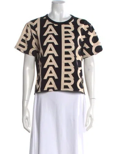Pre-owned Marc Jacobs Graphic Print Crew Neck T-shirt In Neutral