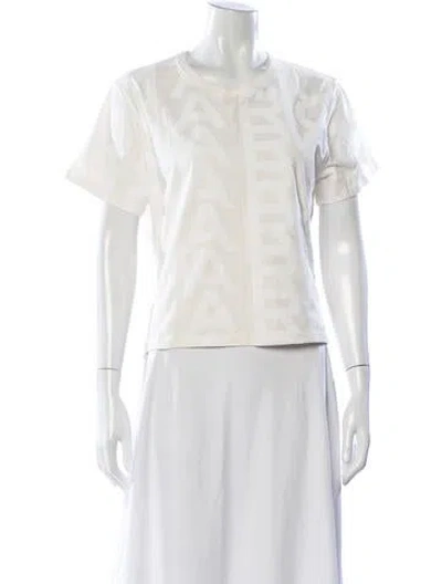 Pre-owned Marc Jacobs Graphic Print Crew Neck T-shirt In Neutral