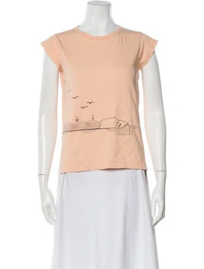 Pre-owned Marc Jacobs Graphic Print Crew Neck T-shirt In Orange