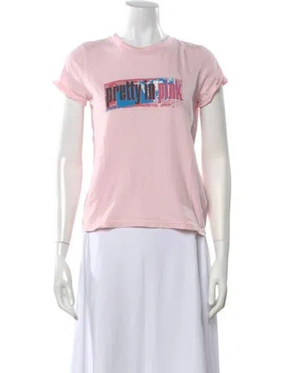 Pre-owned Marc Jacobs Graphic Print Crew Neck T-shirt In Pink