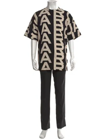 Pre-owned Marc Jacobs Graphic Print Crew Neck T-shirt W/ Tags In Black/neutrals