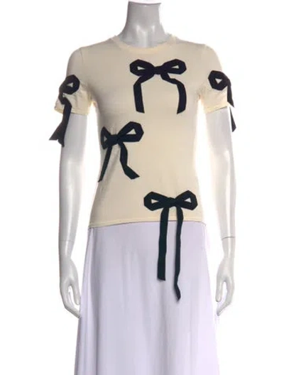 Pre-owned Marc Jacobs Graphic Print Crew Neck T-shirt W/ Tags In Neutrals