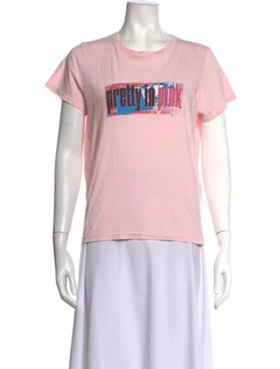 Pre-owned Marc Jacobs Graphic Print Crew Neck T-shirt W/ Tags In Pink