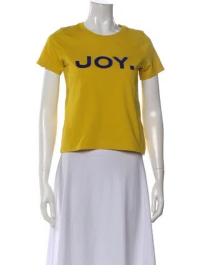 Pre-owned Marc Jacobs Graphic Print Crew Neck T-shirt W/ Tags In Yellow