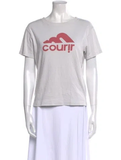 Pre-owned Marc Jacobs Graphic Print Crew Neck T-shirt In White