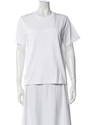 Pre-owned Marc Jacobs Graphic Print Crew Neck T-shirt In White