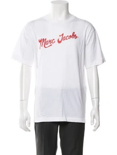Pre-owned Marc Jacobs Graphic Print Crew Neck T-shirt In White