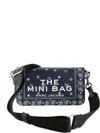 Marc Jacobs The Bandana Mini Leather Crossbody In Blue