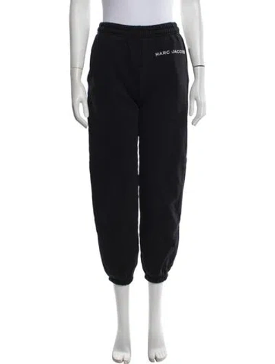Pre-owned Marc Jacobs Graphic Print Embroidered Accent Sweatpants In Black