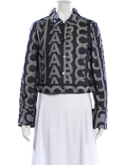 Pre-owned Marc Jacobs Graphic Print Evening Jacket W/ Tags In Blue