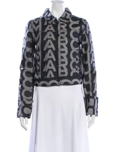 Pre-owned Marc Jacobs Graphic Print Evening Jacket W/ Tags In Blue