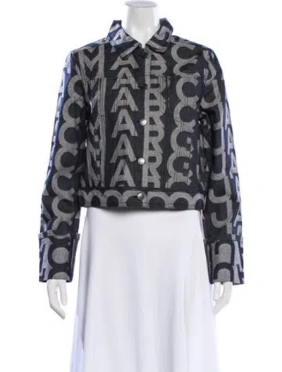 Pre-owned Marc Jacobs Graphic Print Evening Jacket W/ Tags In Blue