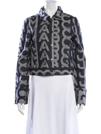 Pre-owned Marc Jacobs Graphic Print Evening Jacket W/ Tags In Blue