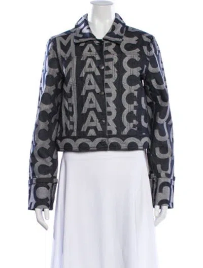 Pre-owned Marc Jacobs Graphic Print Evening Jacket W/ Tags In Blue