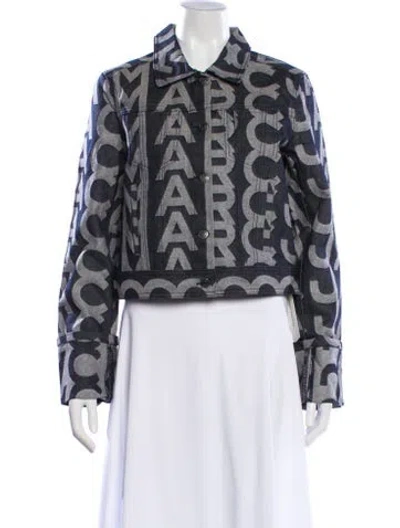 Pre-owned Marc Jacobs Graphic Print Evening Jacket W/ Tags In Blue