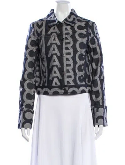 Pre-owned Marc Jacobs Graphic Print Evening Jacket W/ Tags In Blue