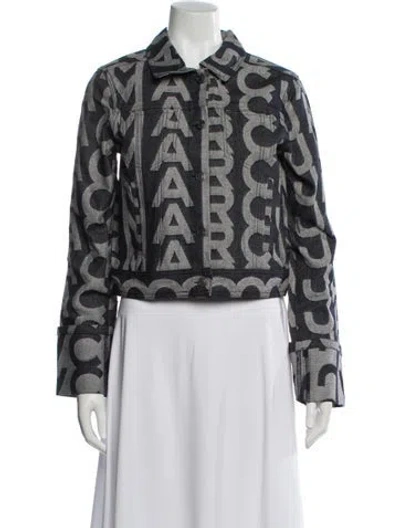 Pre-owned Marc Jacobs Graphic Print Evening Jacket W/ Tags In Blue