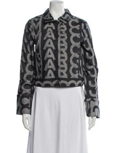 Pre-owned Marc Jacobs Graphic Print Evening Jacket W/ Tags In Blue