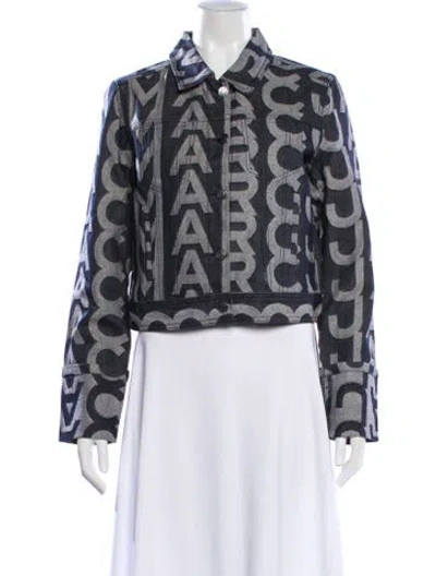 Pre-owned Marc Jacobs Graphic Print Evening Jacket W/ Tags In Blue