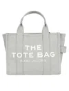 Marc Jacobs Medium Logo Canvas Tote Bag In Gray