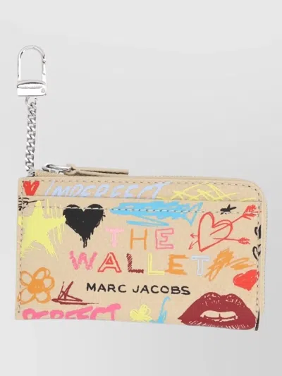 Marc Jacobs Graphic Print Logo Keyring And Keychain In Multi