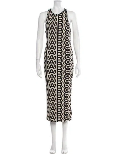 Pre-owned Marc Jacobs Graphic Print Long Dress