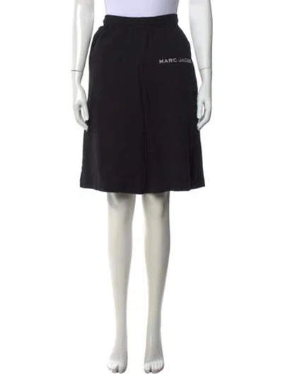 Pre-owned Marc Jacobs Graphic Print Mini Shorts In Black