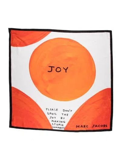 Pre-owned Marc Jacobs Graphic Print Scarf In Orange