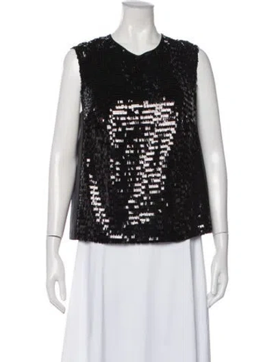 Pre-owned Marc Jacobs Graphic Print V-neck Top In Multi