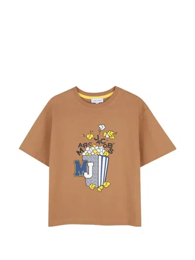Marc Jacobs Kids' Graphic-print T-shirt In Brown