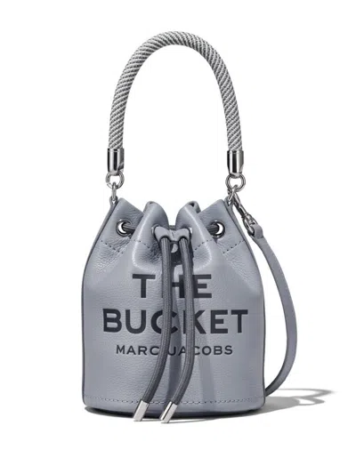 Marc Jacobs The Bucket Leather Tote Bag In Grey