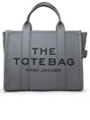 MARC JACOBS MARC JACOBS GRAY LEATHER MIDI TOTE BAG
