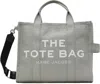 Marc Jacobs Medium Logo Canvas Tote Bag In 050 Wolf Grey