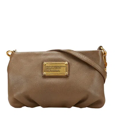 Pre-owned Marc Jacobs Grayish Leather Shoulder Bag ()