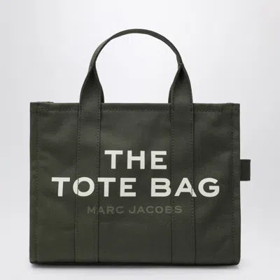 Marc Jacobs Medium Forest Green Canvas Tote Bag