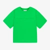 MARC JACOBS MARC JACOBS GREEN EMBOSSED JERSEY T-SHIRT
