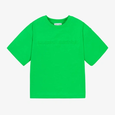 Marc Jacobs Green Embossed Jersey T-shirt