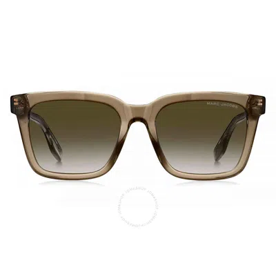 Marc Jacobs Green Shaded Square Men's Sunglasses Marc 683/s 010a/9k 54 In Brown