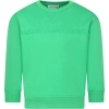 MARC JACOBS GREEN SWEATSHIRT FOR KIDS WITH LOGO